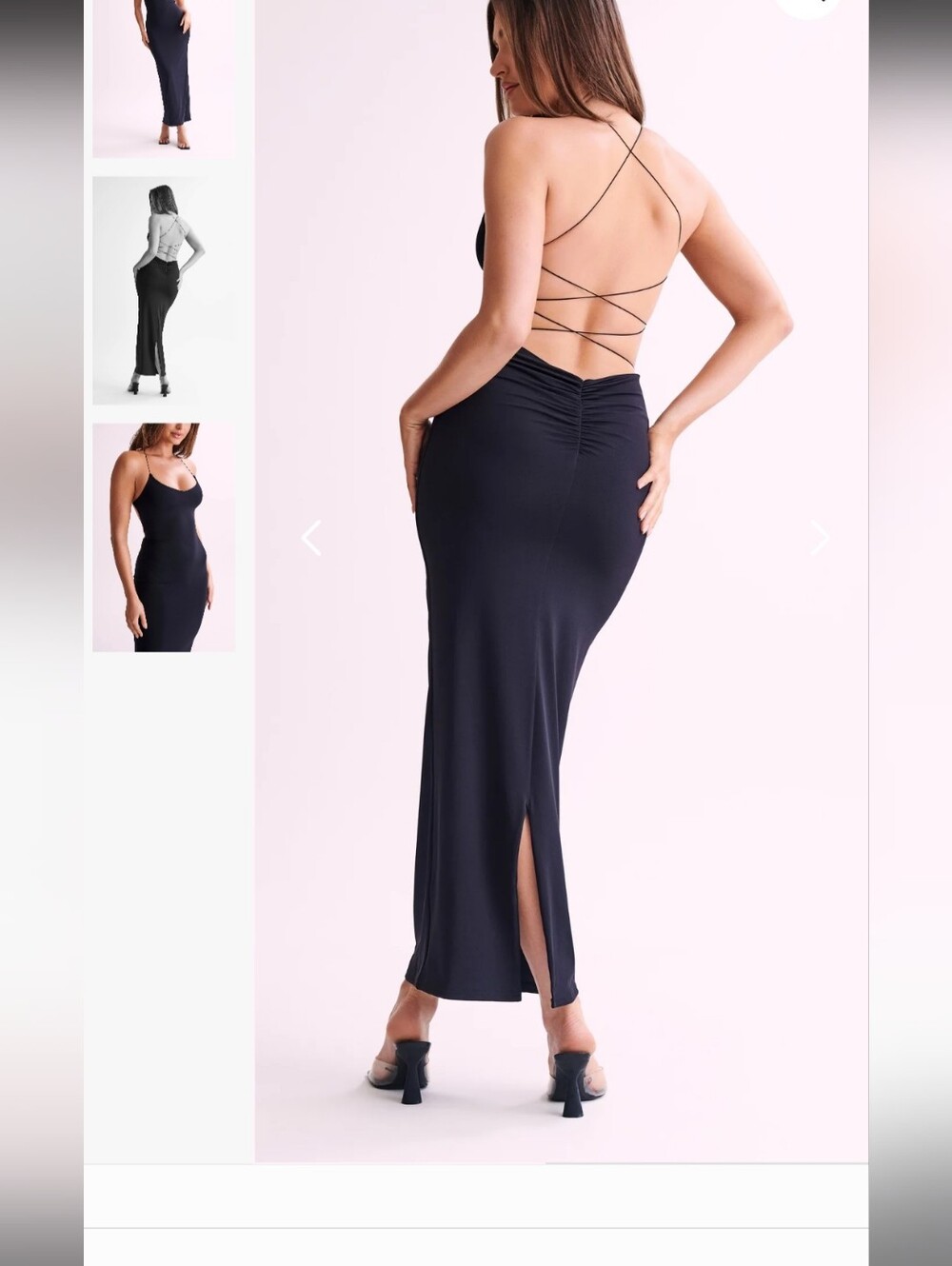 Meshki Sabine Backless Maxi Dress